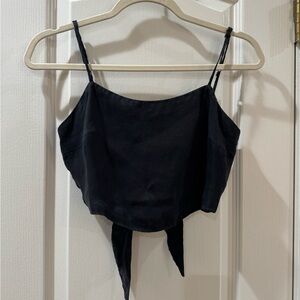 Black Women's Spaghetti crop Top